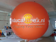China কমলা Inflatable বিজ্ঞাপন হিলিয়াম বেলুন UV সুরক্ষিত প্রিন্টিং সঙ্গে, বিজ্ঞাপন বেলুন factory