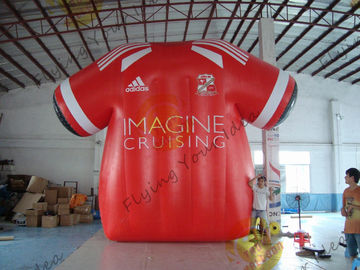 Beatiful লাল Inflatable বিপণন পণ্য, ভাড়া inflatable নিরাপত্তা মামলা