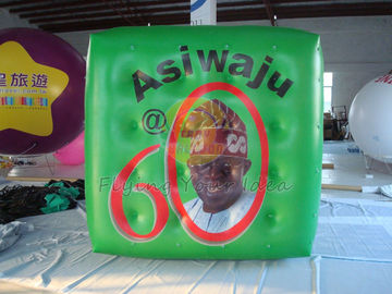 সবুজ রাজনৈতিক বিজ্ঞাপন বাল, Inflatable বিজ্ঞাপন রাজনৈতিক ঘটনা জন্য হিলিয়াম ঘনক